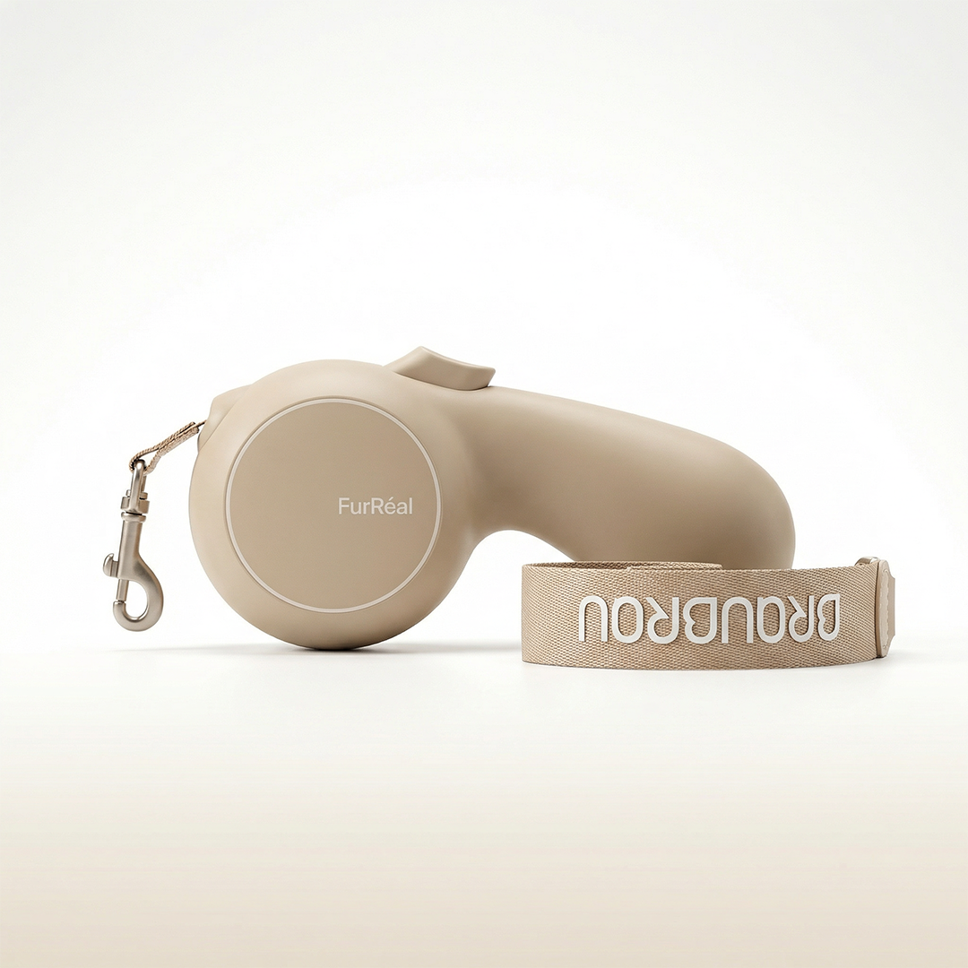 Lesă retractabilă ultra-ușoară pentru câini și pisici - FurReal X BRAUBRAU