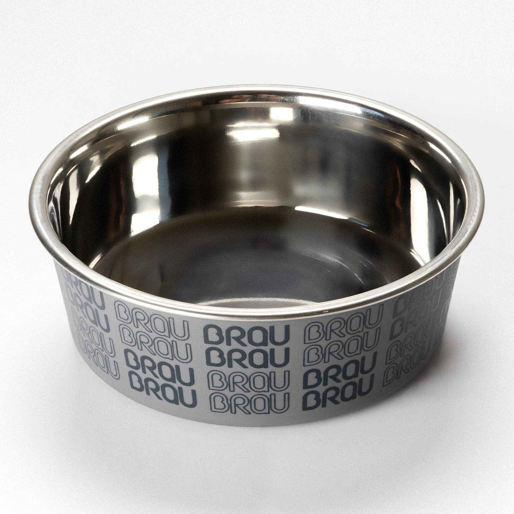 BRAUBRAU Graues Futternapf-Set für Hunde und Katzen