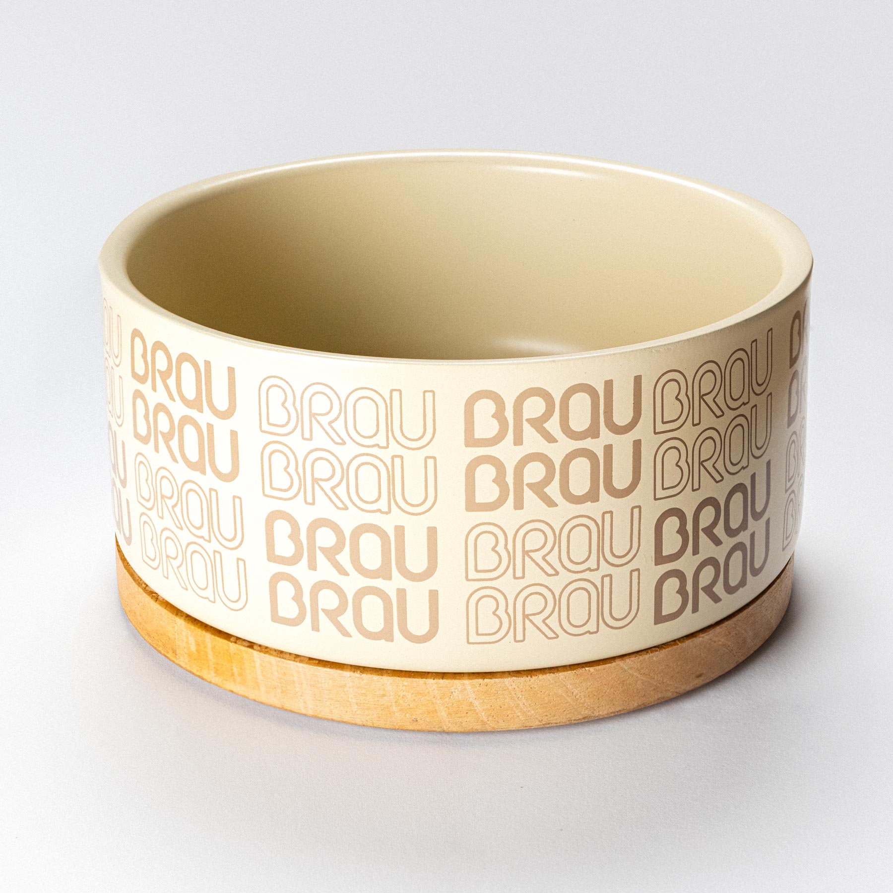 BRAUBRAU Brauner Futternapf für Haustiere (Hunde & Katzen)