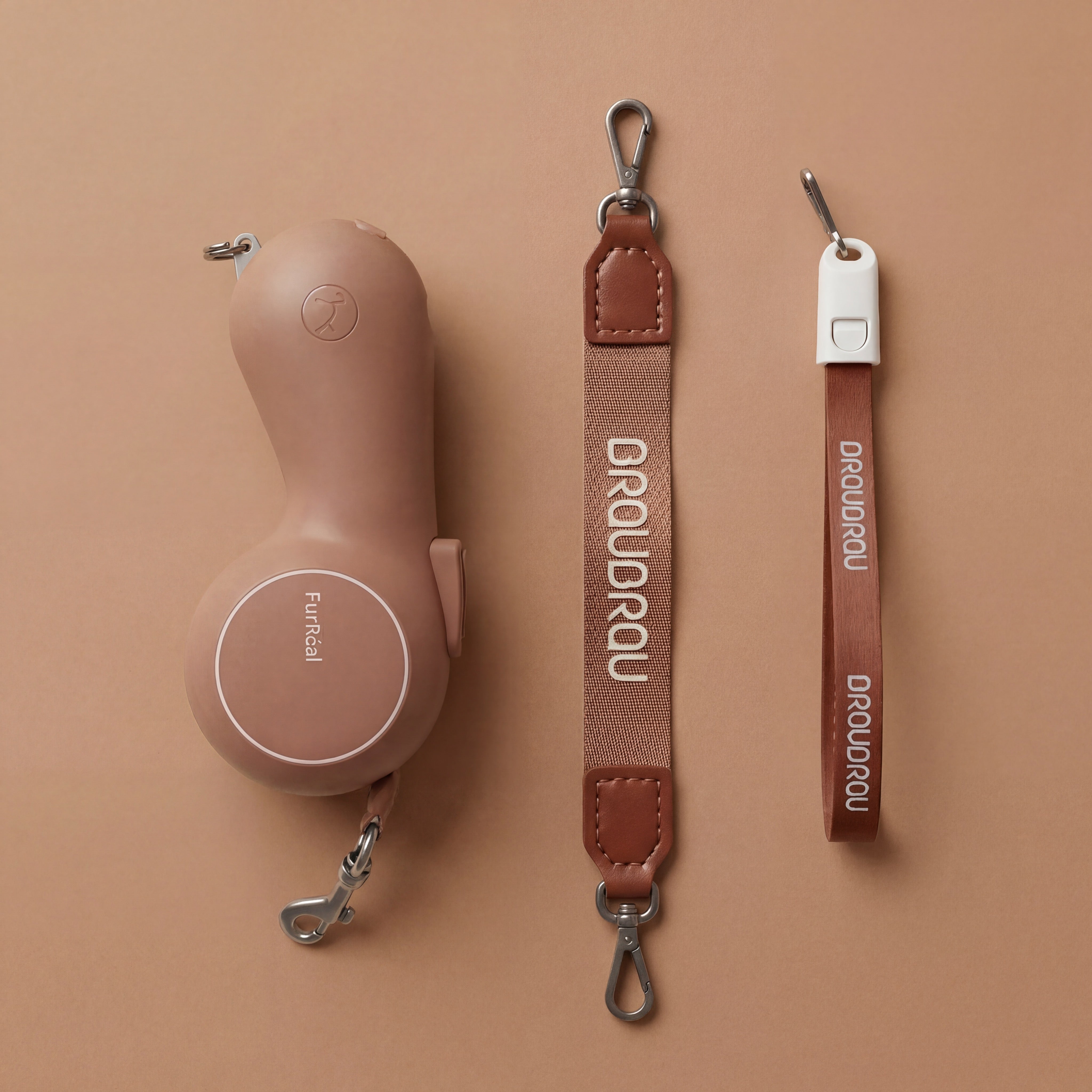 Lesă Retractabilă Smart cu Mâner Încălzit și Baterie Externă 4800 mAh pentru câini și pisici - FurReal X BRAUBRAU