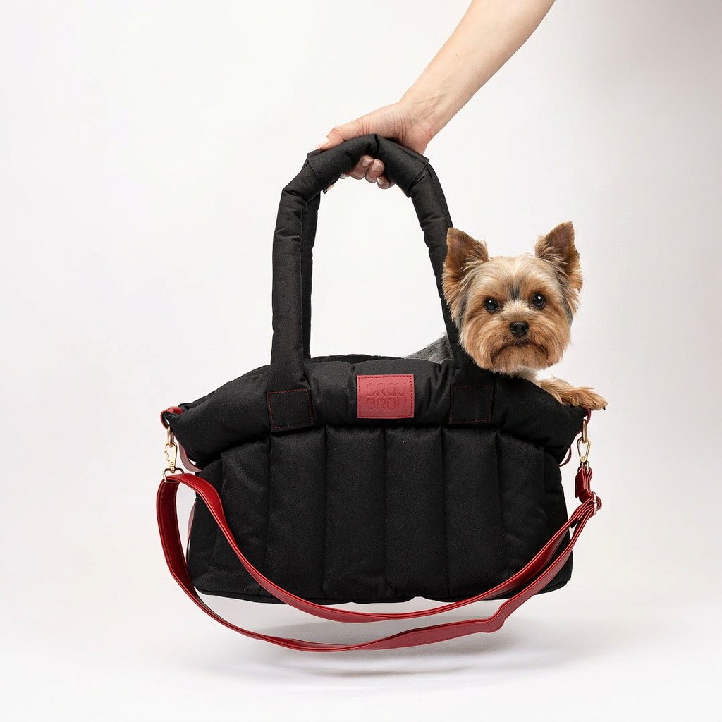 Graues Bett - Orthopädische Seide BRAUBRAU für Haustiere (Hunde und Katzen)