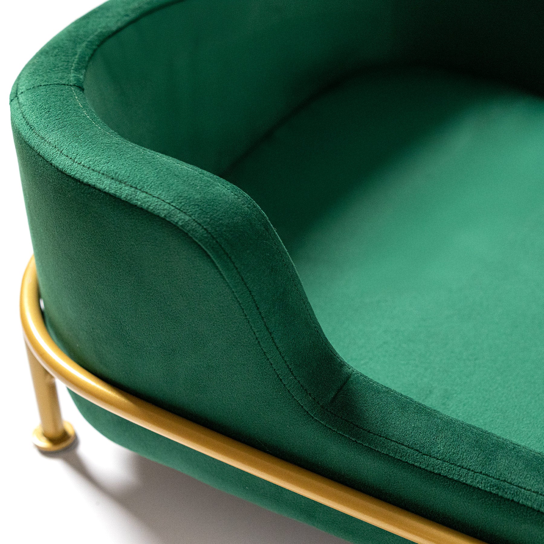 Grünes Sofa - Samt Smaragdgrün BRAUBRAU für Haustiere (Hunde und Katzen)