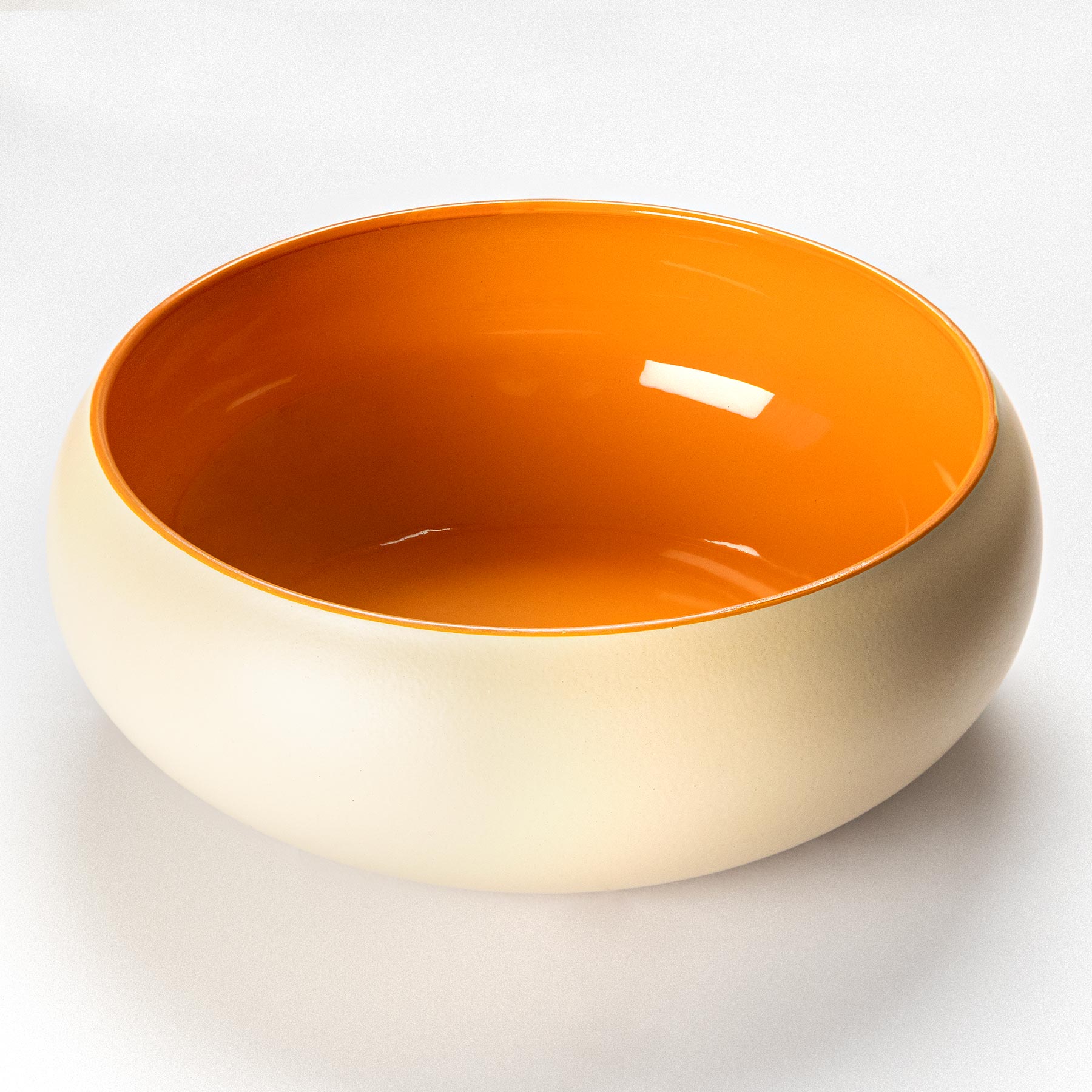 BRAUBRAU Beige-Orangefarbener Futternapf für Haustiere (Hunde &amp; Katzen)