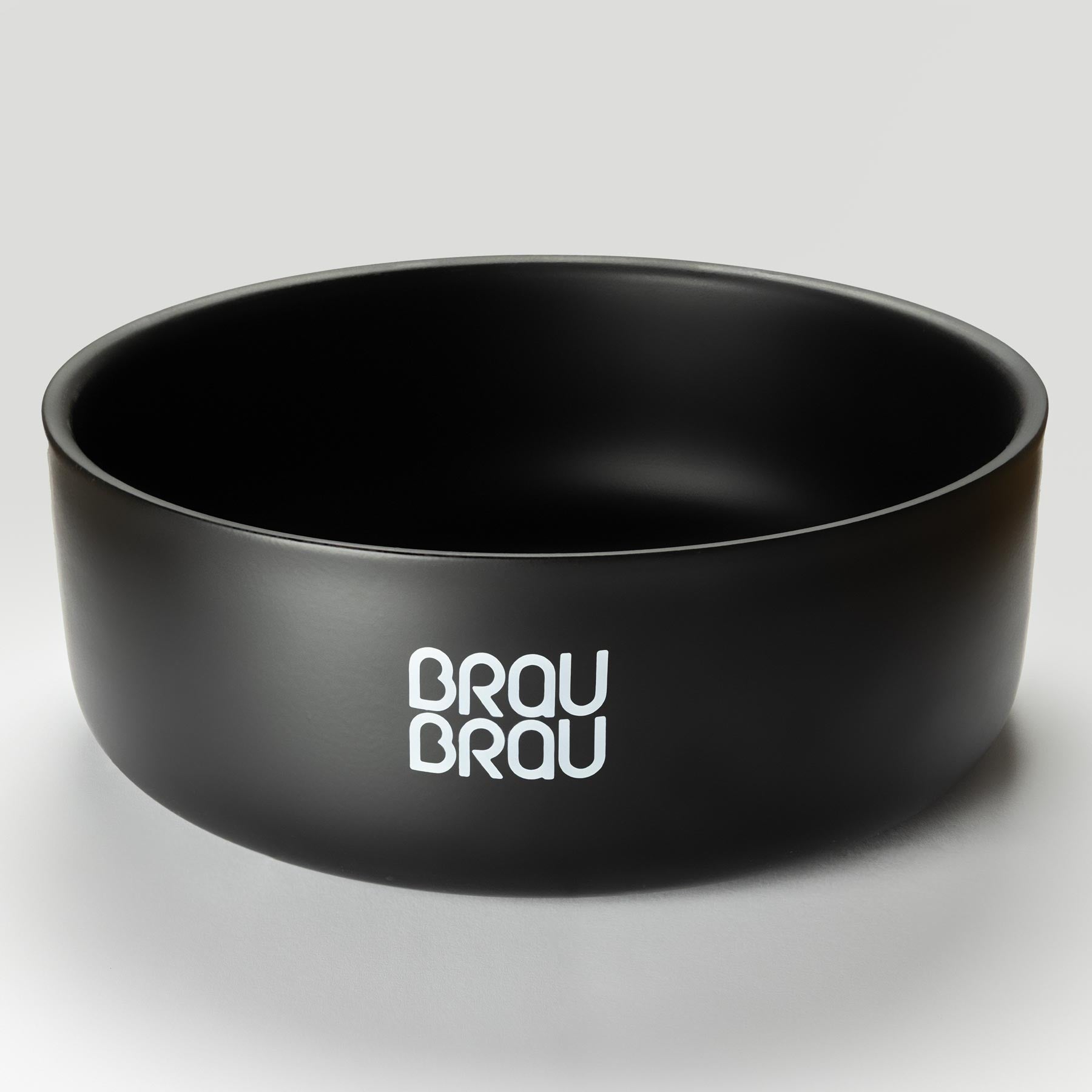 BRAUBRAU Mattschwarzer Futternapf für Haustiere (Hunde &amp; Katzen)