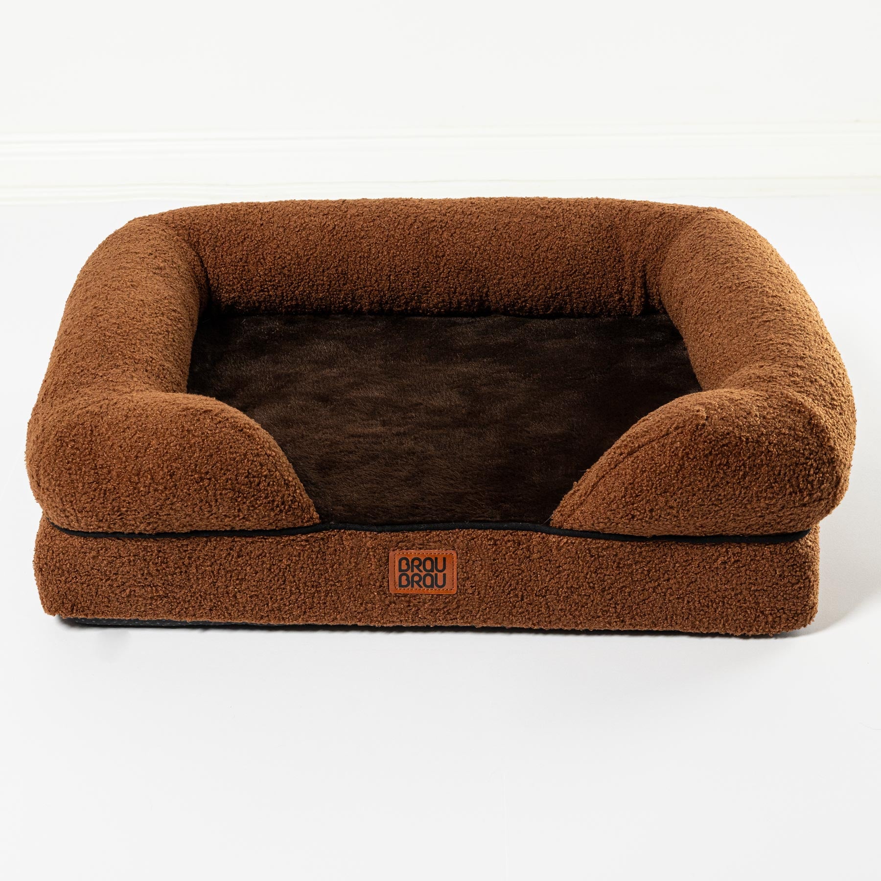 Braunes Bett - Brownie BRAUBRAU für Haustiere (Hunde und Katzen)