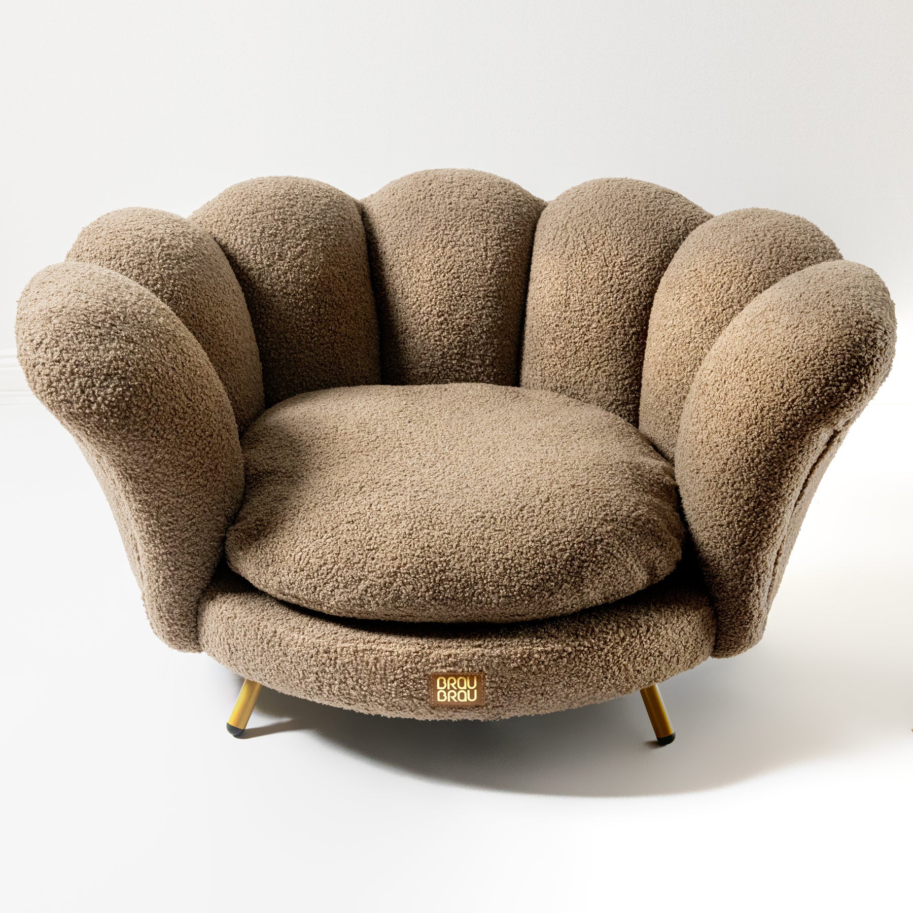 Braunes Sofa - Cappuccino Flower BRAUBRAU für Haustiere (Hunde und Katzen)