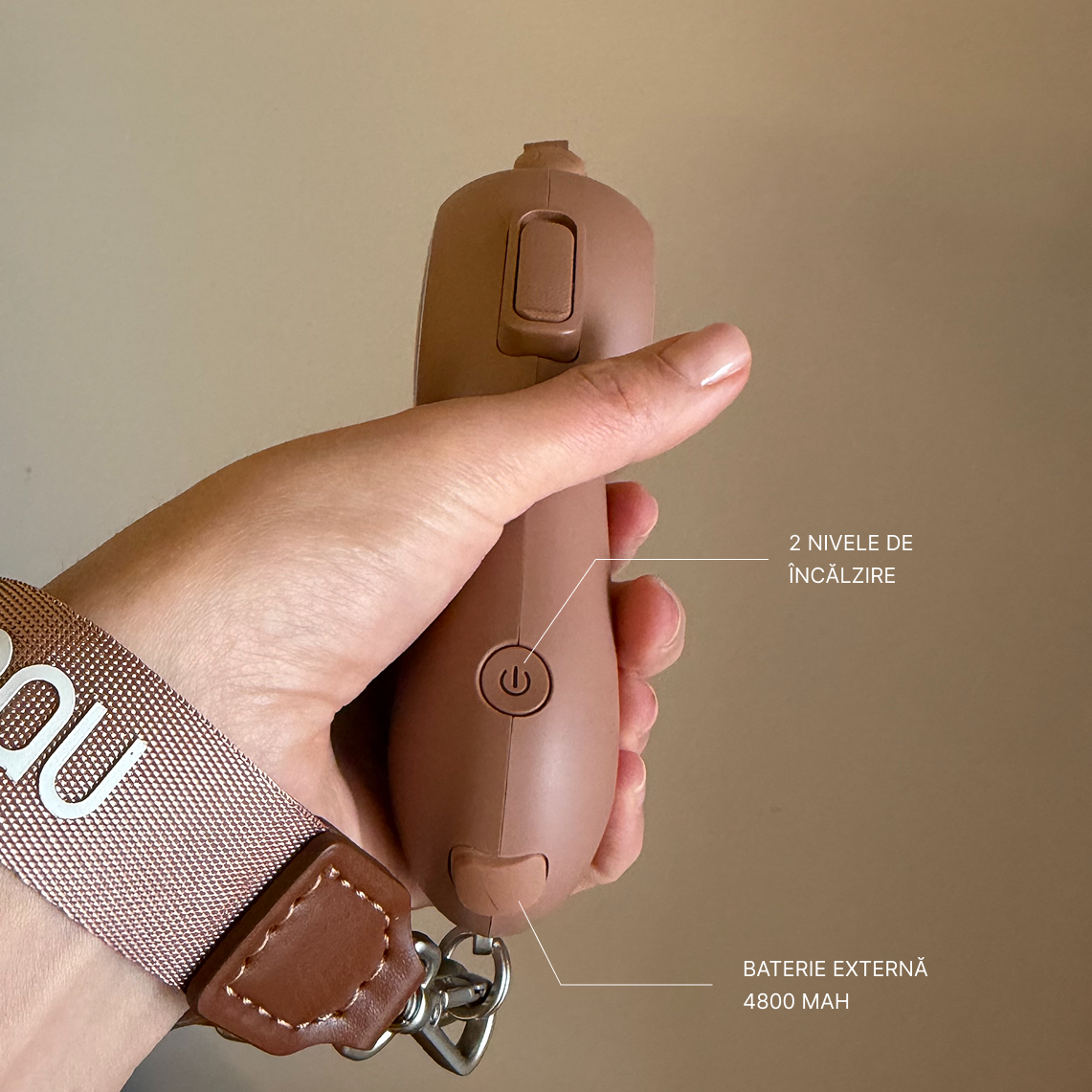 Lesă Retractabilă Smart cu Mâner Încălzit și Baterie Externă 4800 mAh pentru câini și pisici - FurReal X BRAUBRAU