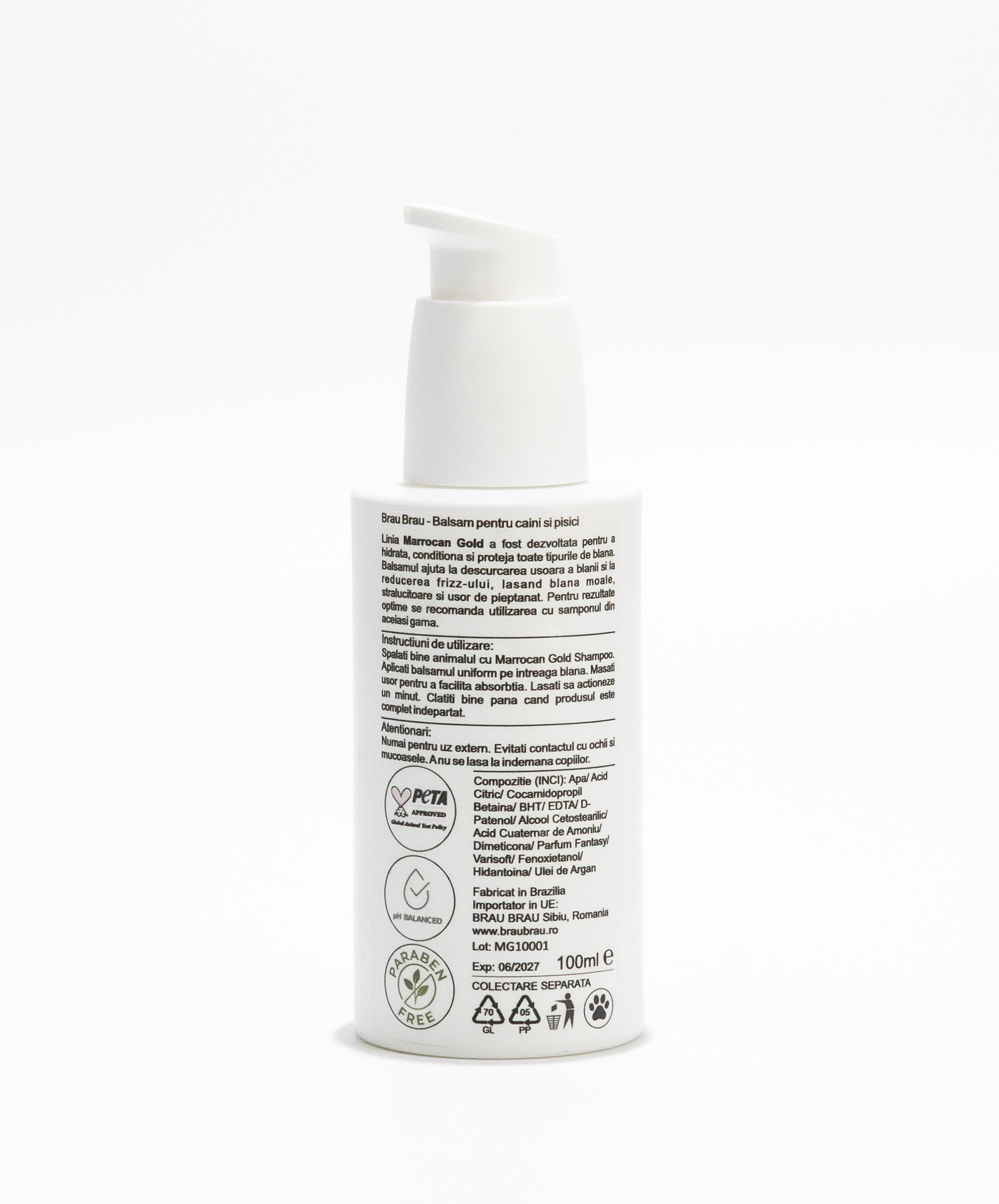 Balsam pentru Câini & Pisici Marrocan Gold - 100 ml
